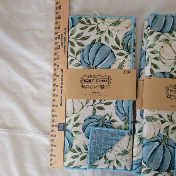 Blue Pumpkins Fall Dish Mats (3 mats) Robert Stanley  NWT - Picture 7 of 7